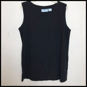 Black Silk SleevelessTop Size S